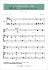 When Memory Fades SATB choral sheet music cover Thumbnail